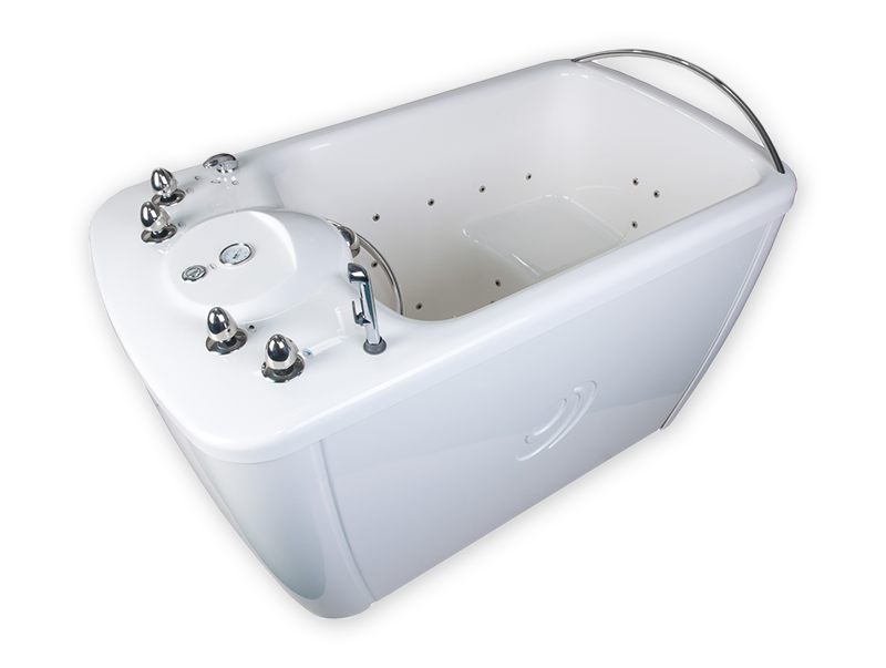 The whirling foot bath <strong>Cascade Plus</strong> is designed to provide massage of the lower extremities, with the possibility of whirling and bubble baths. Its construction also allows doing partial massage of the vertebral column.